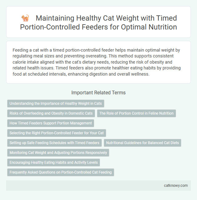 Maintaining Healthy Cat Weight with Timed Portion-Controlled Feeders for Optimal Nutrition