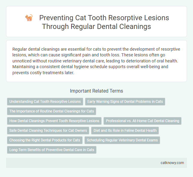 Preventing Cat Tooth Resorptive Lesions Through Regular Dental Cleanings