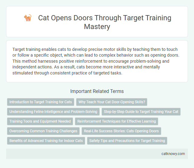 Cat Opens Doors Through Target Training Mastery