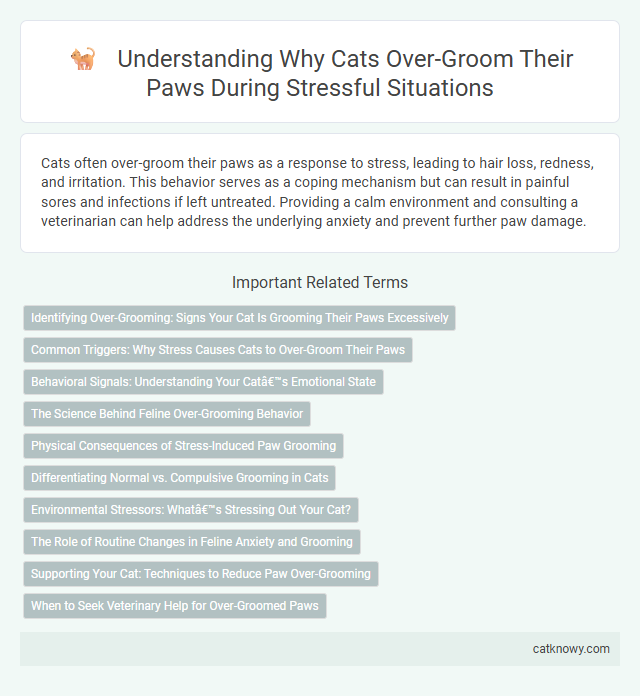 Understanding Why Cats Over-Groom Their Paws During Stressful Situations