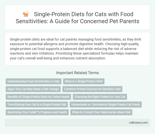 Single-Protein Diets for Cats with Food Sensitivities: A Guide for Concerned Pet Parents