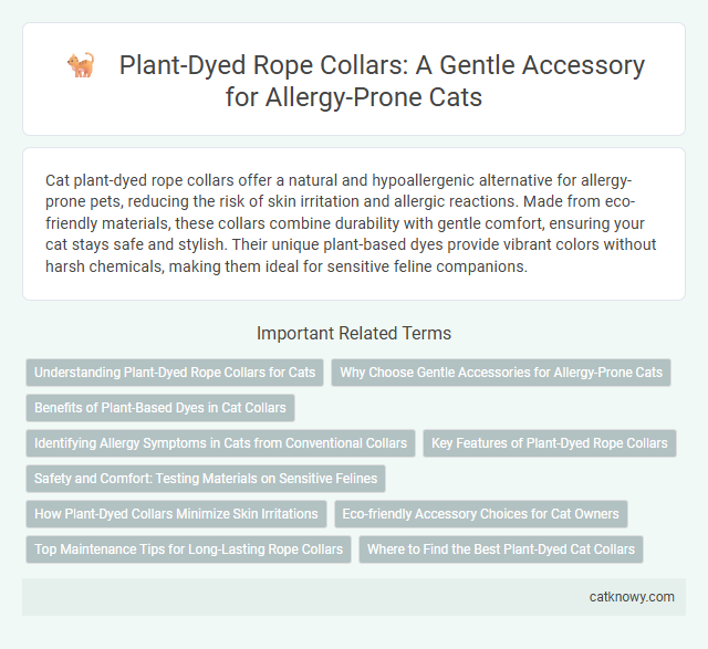 Plant-Dyed Rope Collars: A Gentle Accessory for Allergy-Prone Cats