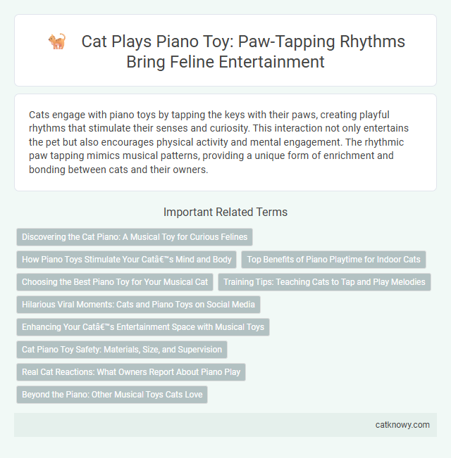 Cat Plays Piano Toy: Paw-Tapping Rhythms Bring Feline Entertainment