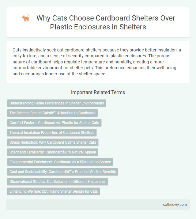 Why Cats Choose Cardboard Shelters Over Plastic Enclosures in Shelters