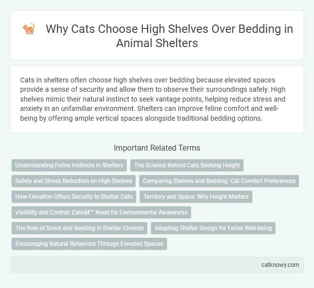 Why Cats Choose High Shelves Over Bedding in Animal Shelters