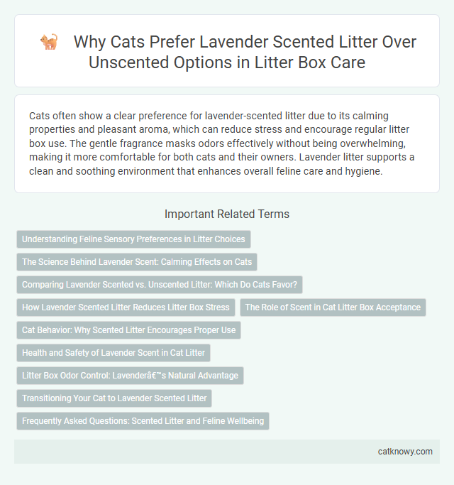 Why Cats Prefer Lavender Scented Litter Over Unscented Options in Litter Box Care