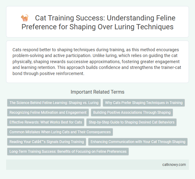 Cat Training Success: Understanding Feline Preference for Shaping Over Luring Techniques