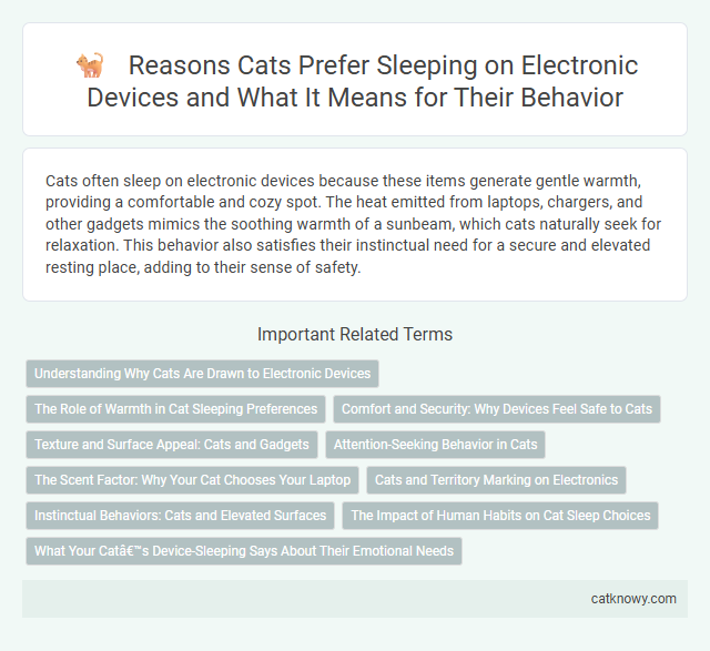 Reasons Cats Prefer Sleeping on Electronic Devices and What It Means for Their Behavior