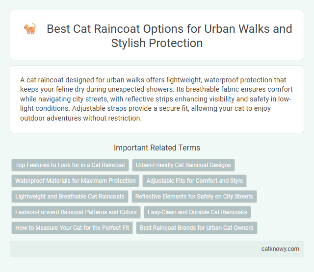 Best Cat Raincoat Options for Urban Walks and Stylish Protection