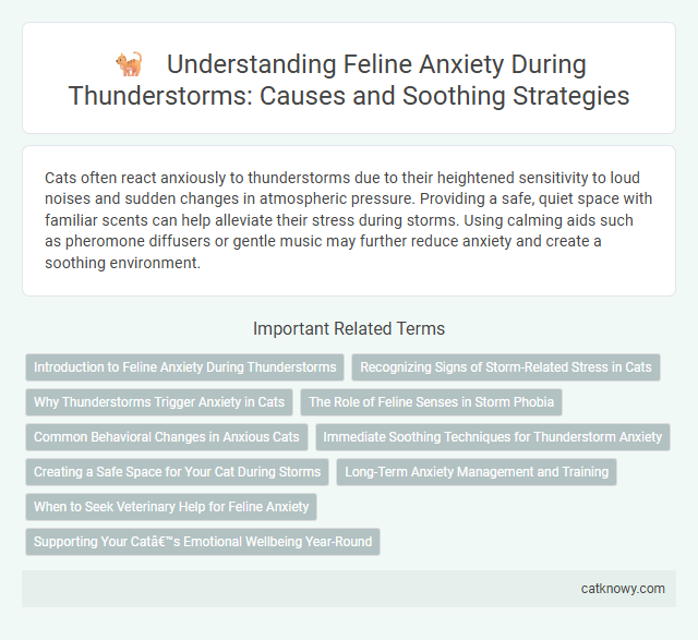 Understanding Feline Anxiety During Thunderstorms: Causes and Soothing Strategies