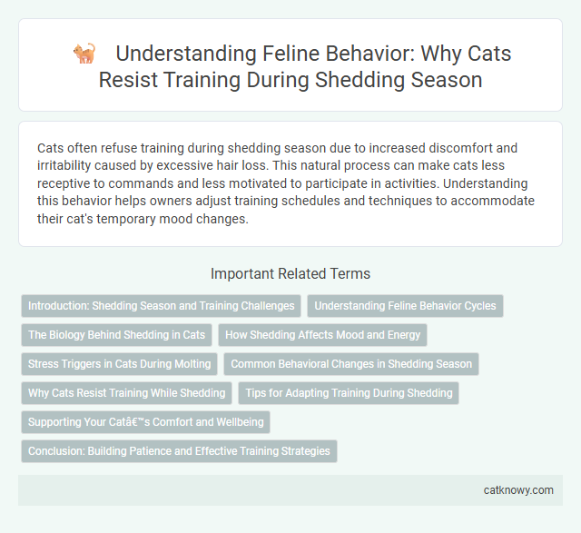 Understanding Feline Behavior: Why Cats Resist Training During Shedding Season
