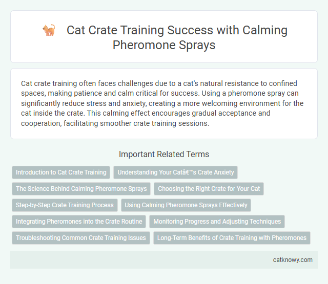 Cat Crate Training Success with Calming Pheromone Sprays