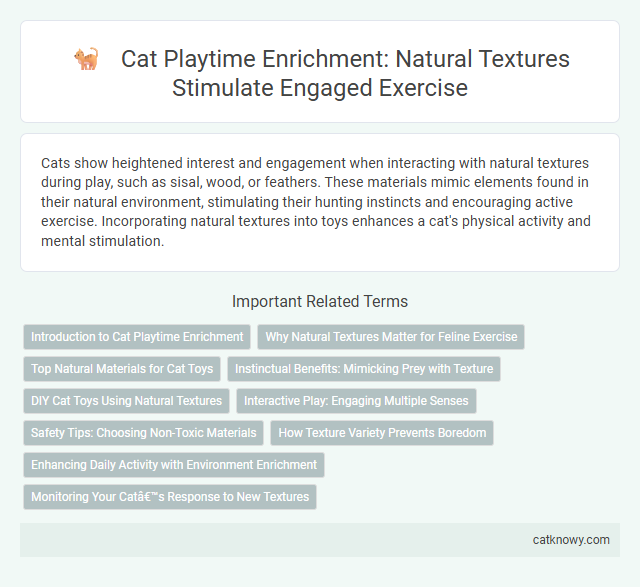 Cat Playtime Enrichment: Natural Textures Stimulate Engaged Exercise
