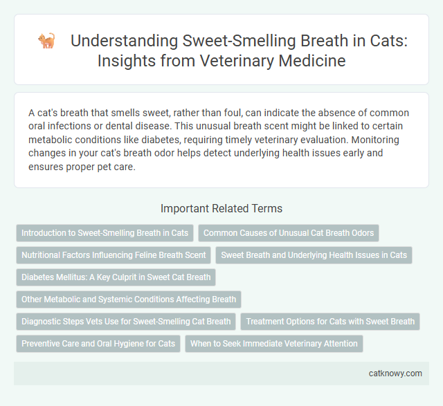 Understanding Sweet-Smelling Breath in Cats: Insights from Veterinary Medicine