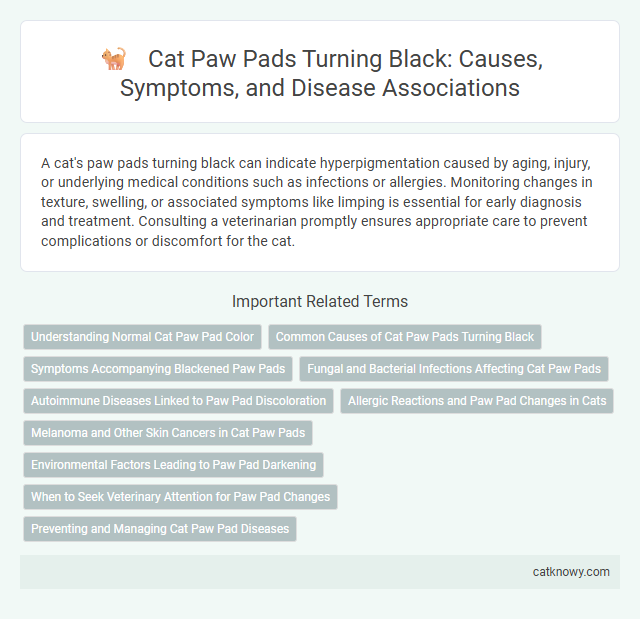 Cat Paw Pads Turning Black: Causes, Symptoms, and Disease Associations
