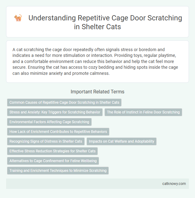 Understanding Repetitive Cage Door Scratching in Shelter Cats