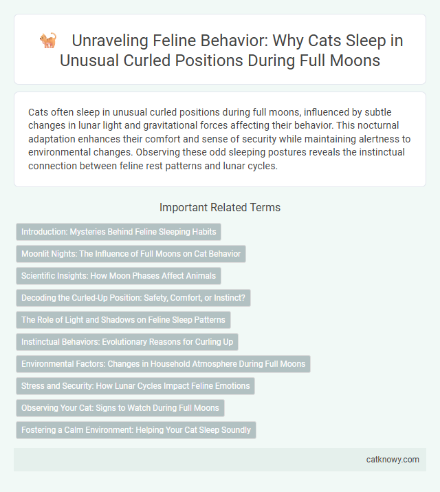 Unraveling Feline Behavior: Why Cats Sleep in Unusual Curled Positions During Full Moons