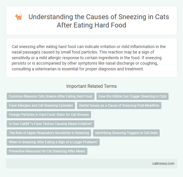 Understanding the Causes of Sneezing in Cats After Eating Hard Food
