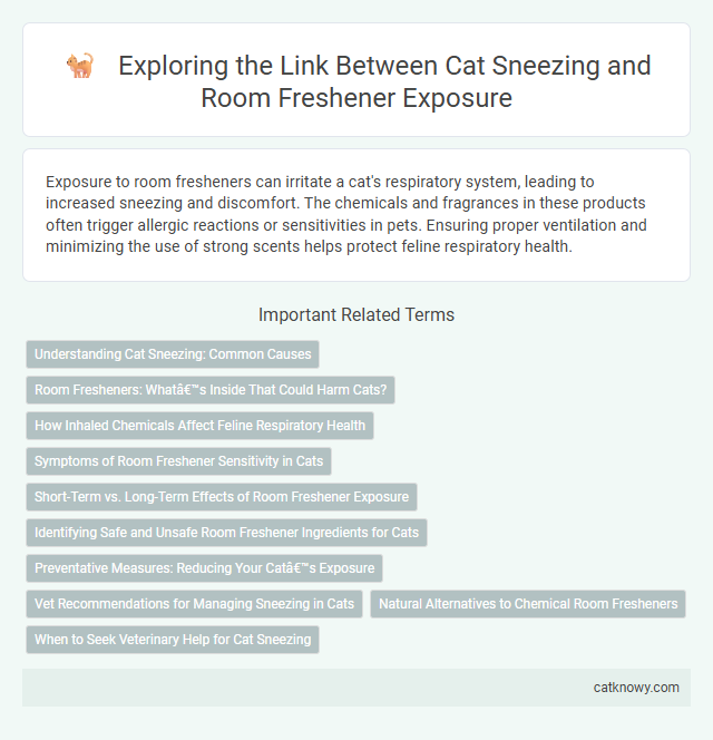 Exploring the Link Between Cat Sneezing and Room Freshener Exposure