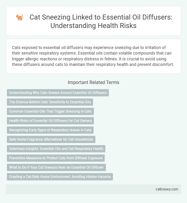 Cat Sneezing Linked to Essential Oil Diffusers: Understanding Health Risks