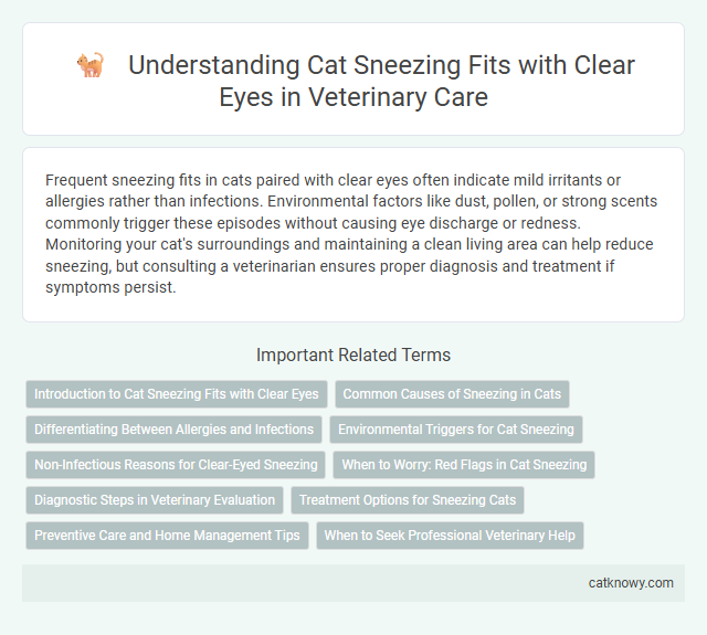 Understanding Cat Sneezing Fits with Clear Eyes in Veterinary Care
