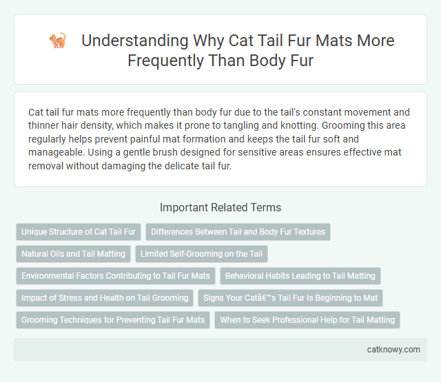 Understanding Why Cat Tail Fur Mats More Frequently Than Body Fur