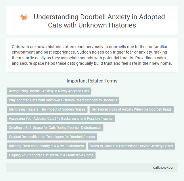 Understanding Doorbell Anxiety in Adopted Cats with Unknown Histories