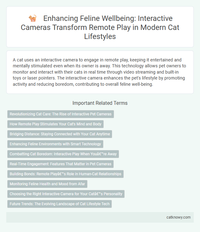 Enhancing Feline Wellbeing: Interactive Cameras Transform Remote Play in Modern Cat Lifestyles
