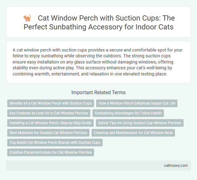 Cat Window Perch with Suction Cups: The Perfect Sunbathing Accessory for Indoor Cats