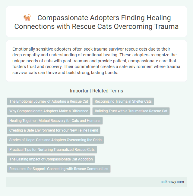Compassionate Adopters Finding Healing Connections with Rescue Cats Overcoming Trauma