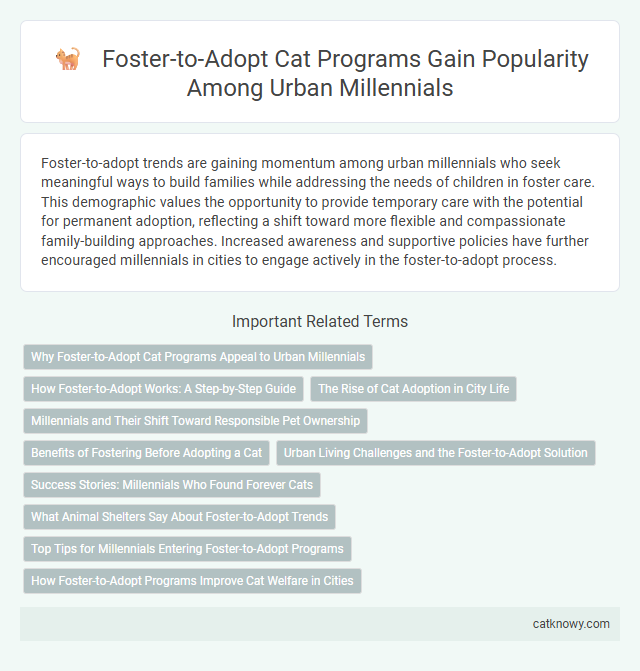Foster-to-Adopt Cat Programs Gain Popularity Among Urban Millennials