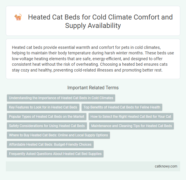 Heated Cat Beds for Cold Climate Comfort and Supply Availability