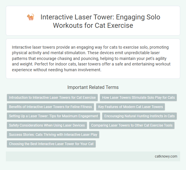 Interactive Laser Tower: Engaging Solo Workouts for Cat Exercise