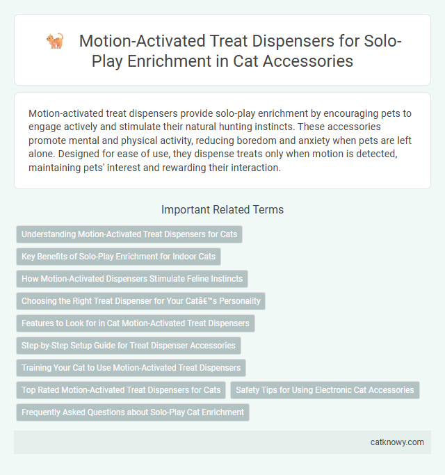 Motion-Activated Treat Dispensers for Solo-Play Enrichment in Cat Accessories