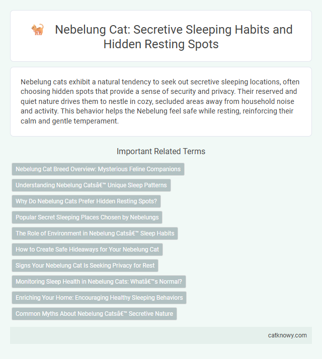 Nebelung Cat: Secretive Sleeping Habits and Hidden Resting Spots