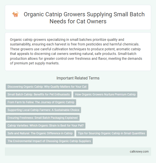 Organic Catnip Growers Supplying Small Batch Needs for Cat Owners