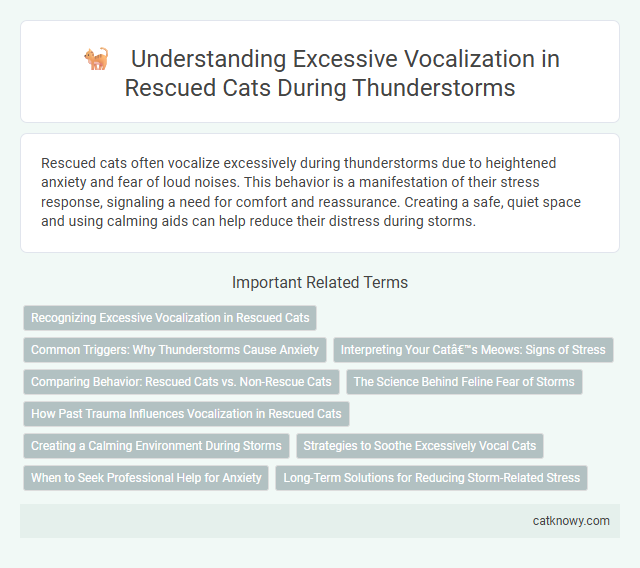 Understanding Excessive Vocalization in Rescued Cats During Thunderstorms