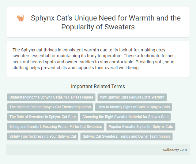 Sphynx Cat's Unique Need for Warmth and the Popularity of Sweaters