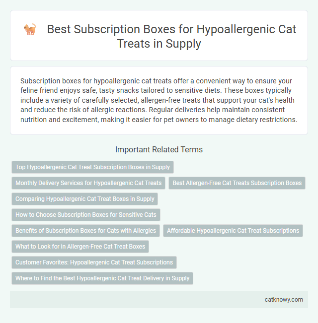 Best Subscription Boxes for Hypoallergenic Cat Treats in Supply