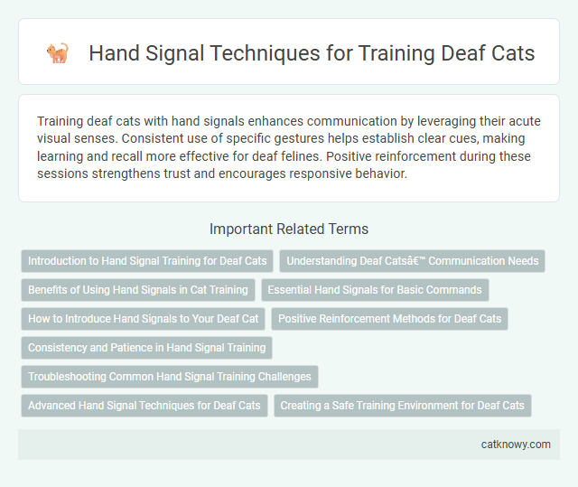 Hand Signal Techniques for Training Deaf Cats