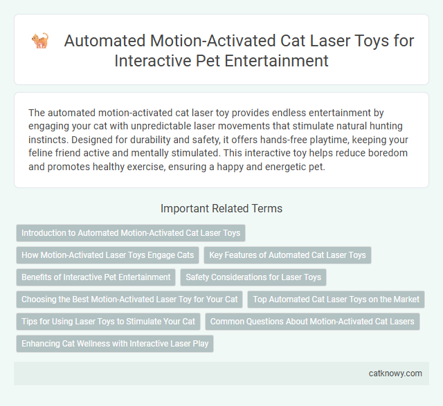 Automated Motion-Activated Cat Laser Toys for Interactive Pet Entertainment