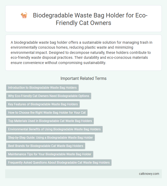 Biodegradable Waste Bag Holder for Eco-Friendly Cat Owners