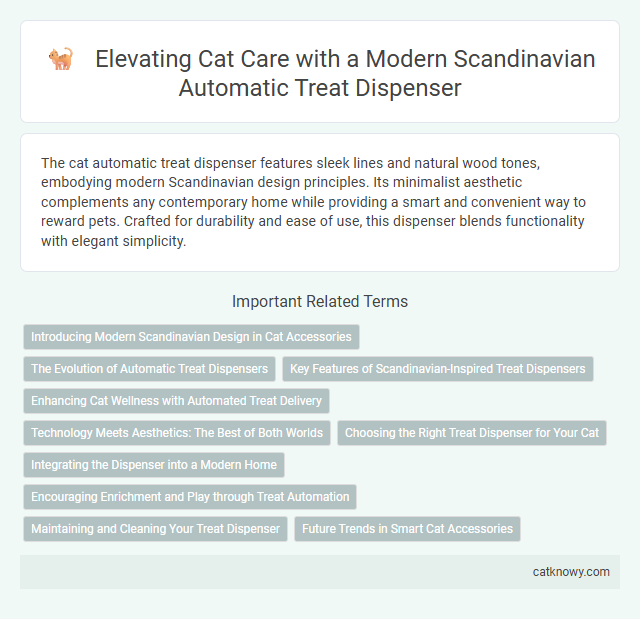 Elevating Cat Care with a Modern Scandinavian Automatic Treat Dispenser