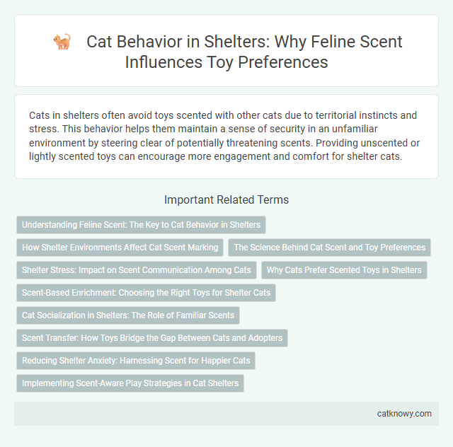 Cat Behavior in Shelters: Why Feline Scent Influences Toy Preferences