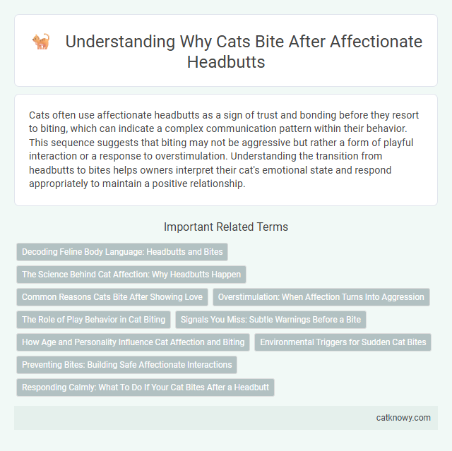 Understanding Why Cats Bite After Affectionate Headbutts