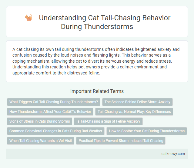 Understanding Cat Tail-Chasing Behavior During Thunderstorms