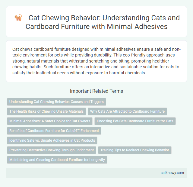 Cat Chewing Behavior: Understanding Cats and Cardboard Furniture with Minimal Adhesives