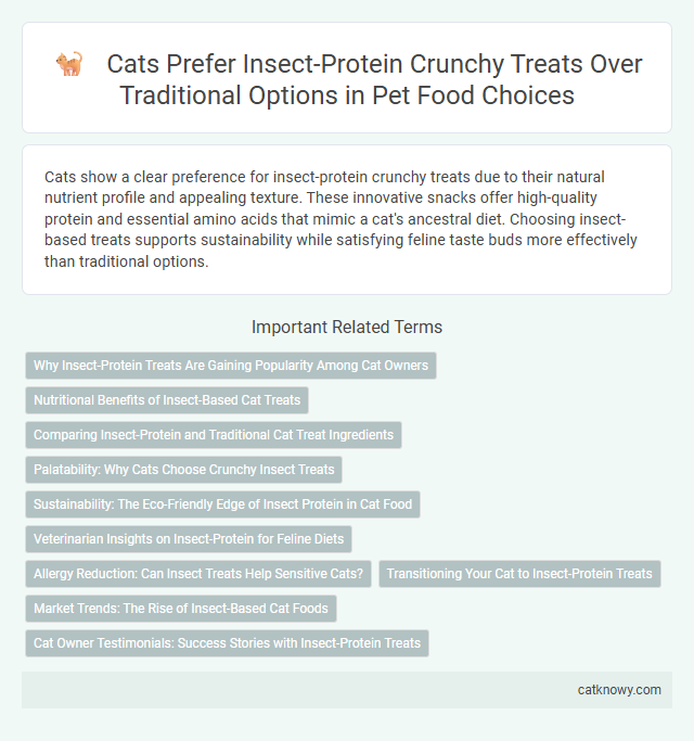 Cats Prefer Insect-Protein Crunchy Treats Over Traditional Options in Pet Food Choices