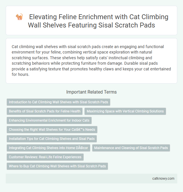 Elevating Feline Enrichment with Cat Climbing Wall Shelves Featuring Sisal Scratch Pads