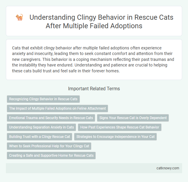 Understanding Clingy Behavior in Rescue Cats After Multiple Failed Adoptions
